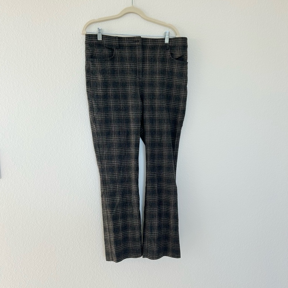 Theory Plaid Straight Leg Pants - Picture 2 of 6